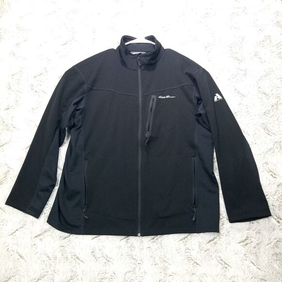 Eddie Bauer Other - Eddie Bauer Jacket Mens XL Black First Ascent Full Zip Long Sleeve‎ Nylon Coat